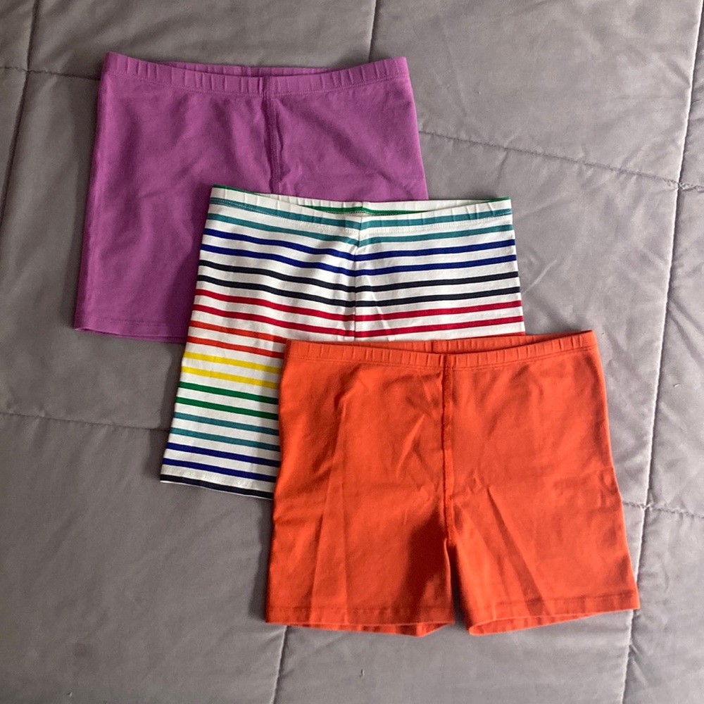 Three pair Primary cartwheel shorts, size 10